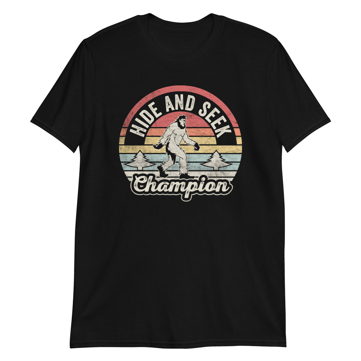 Hide And Seek World Champion Funny Sasquatch Yeti T-Shirt