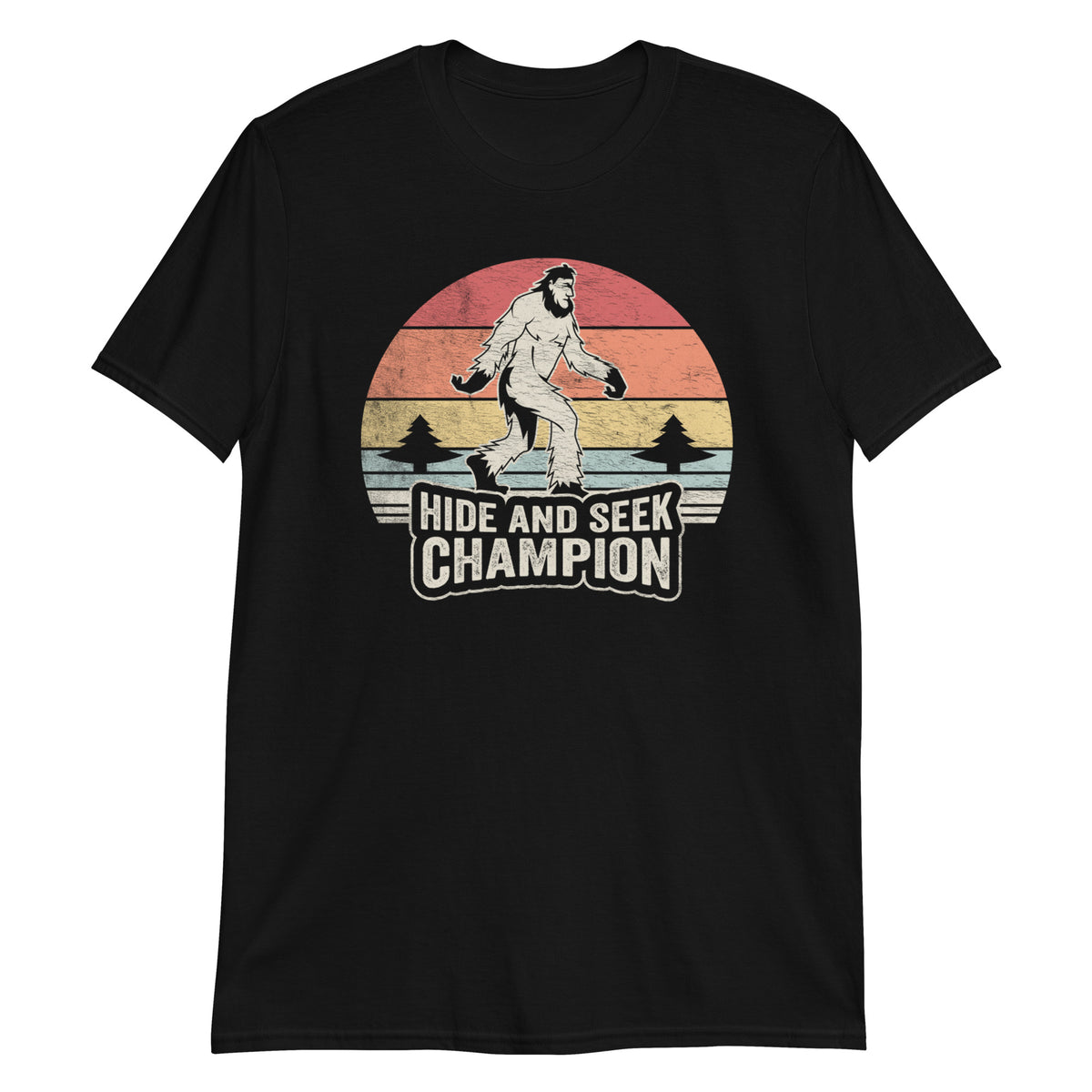 Bigfoot Hide & Seek World Champion Retro T-Shirt