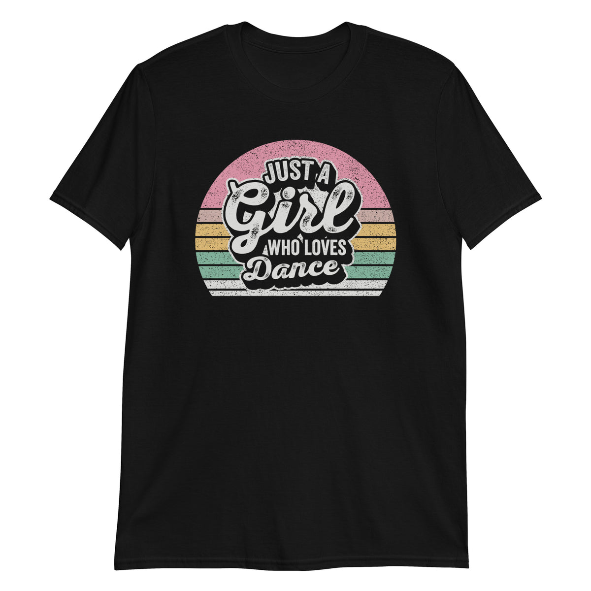 Just A Girl Who Loves Dance Dancing Funny Retro Vintage T-Shirt