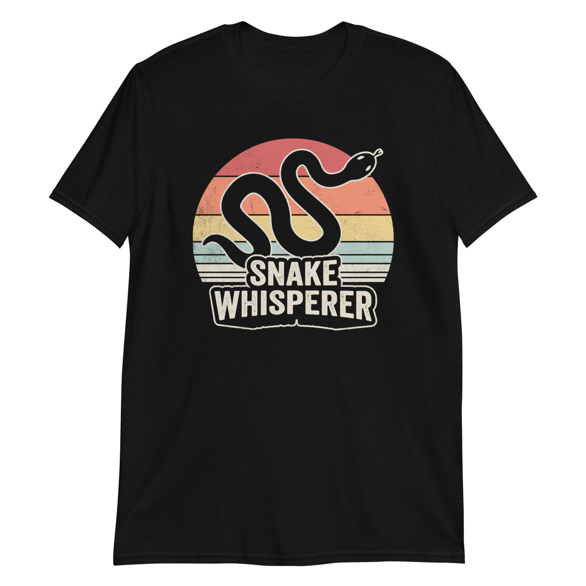 Snake Whisperer Snakes Lover Animal Retro Vintage T-Shirt