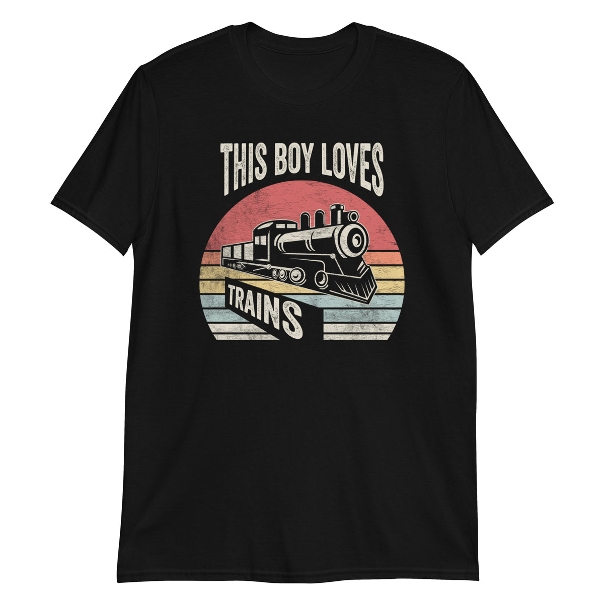 This Boy Loves Trains  T-Shirt