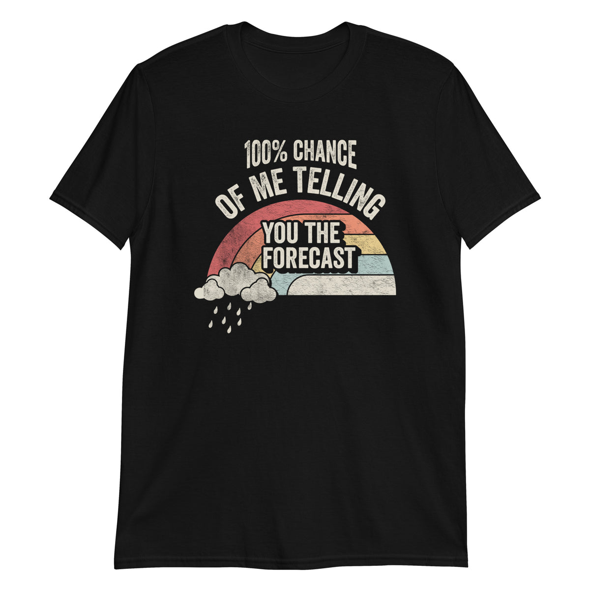 Retro Vintage 100% Chance Of Me Telling You The Forecast T-Shirt