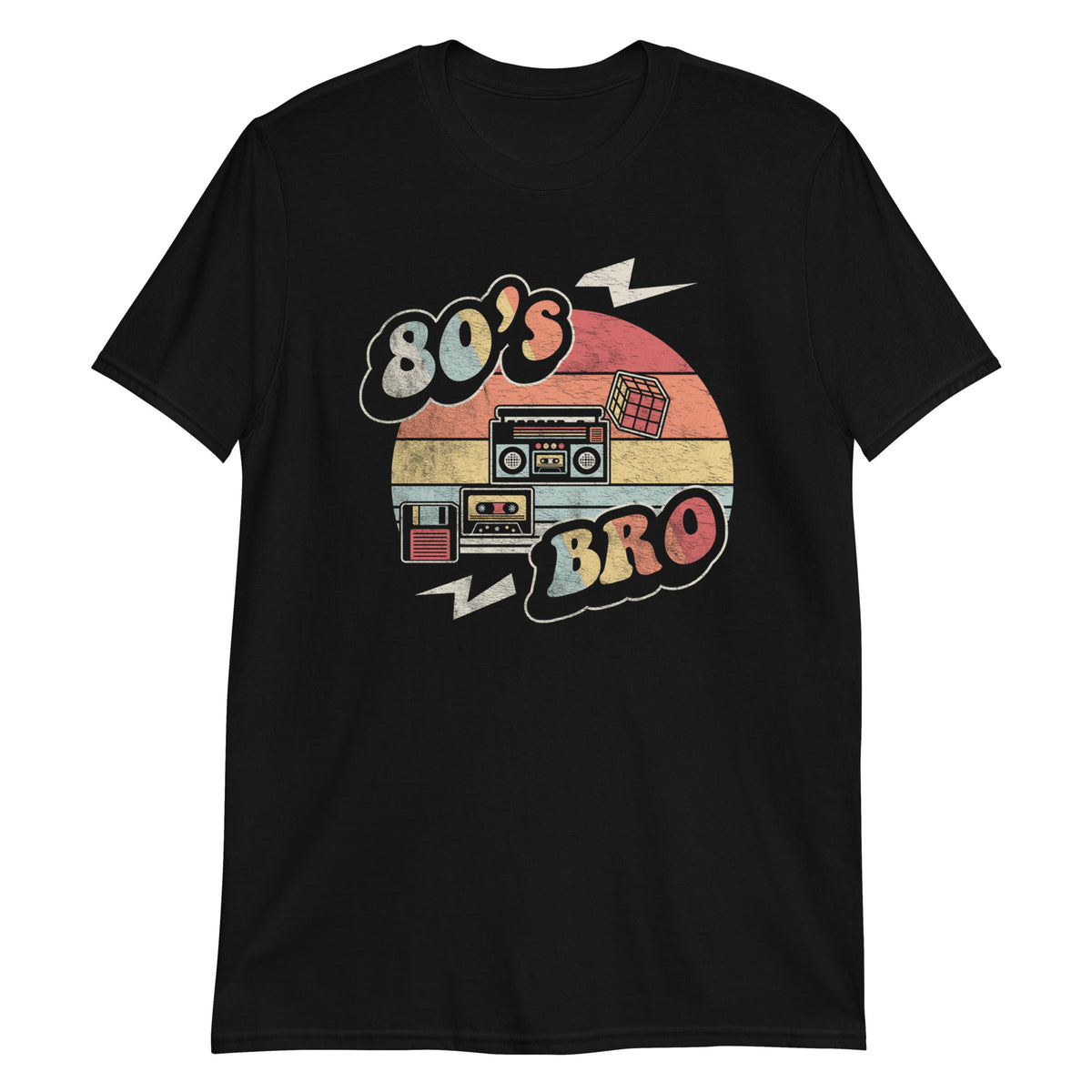 Vintage Throwback Music Lover 80s Bro T-Shirt