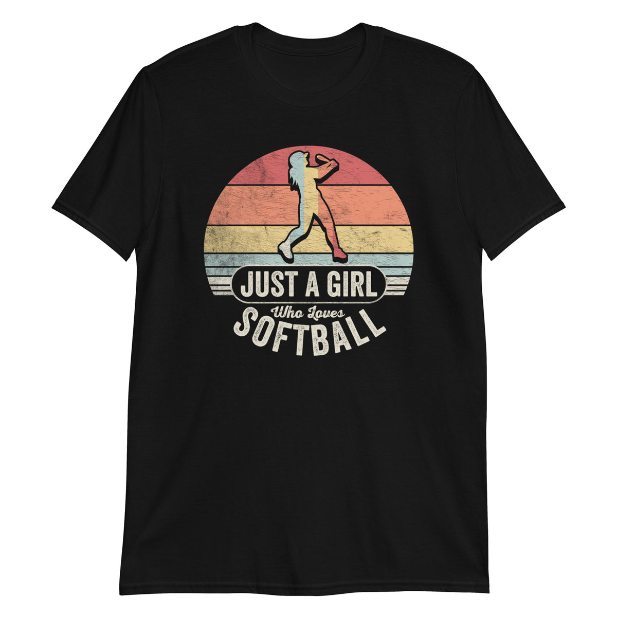 Just a Girl Who Loves Softball T-Shirt
