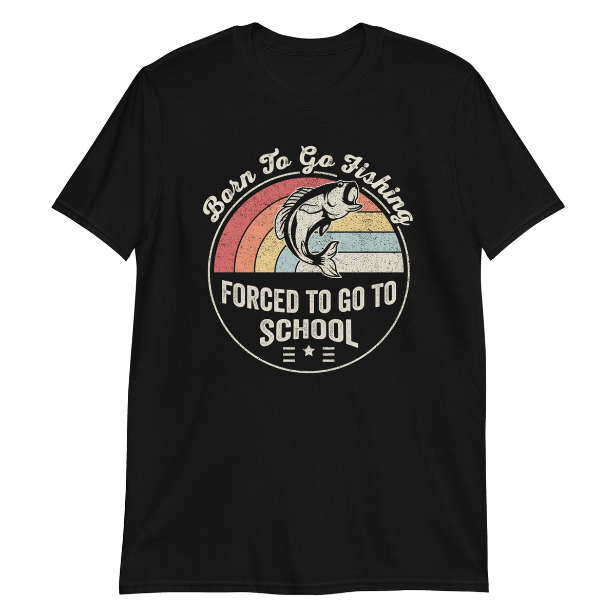 Born To Go Fishing Retro Vintage Fishing Funny T-Shirt