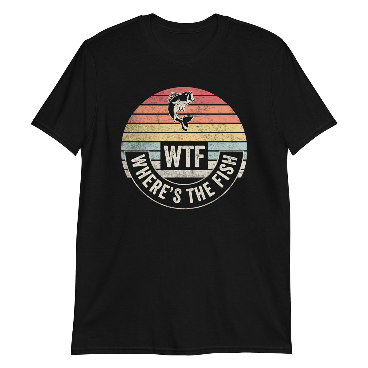 Where Is The Fish Retro Vintage Fishing Funny T-Shirt