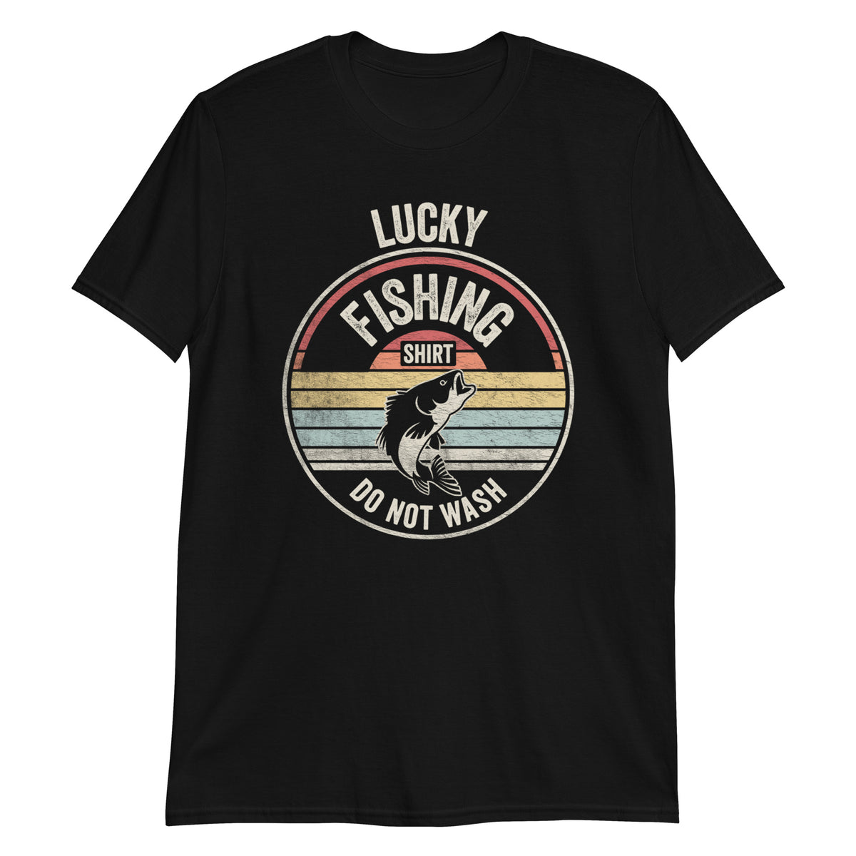 Lucky Fishing Shirt Retro Vintage Fishing Funny T-Shirt