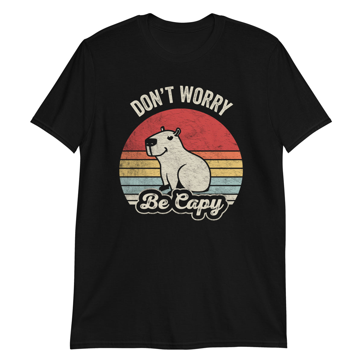 Vintage Retro Capybara Shirt Funny Capybara T-Shirt