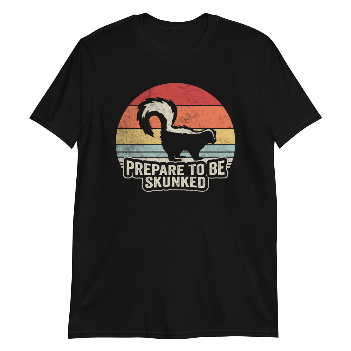 Vintage Retro Prepare To Be Skunked Funny Cribbage Skunk T-Shirt
