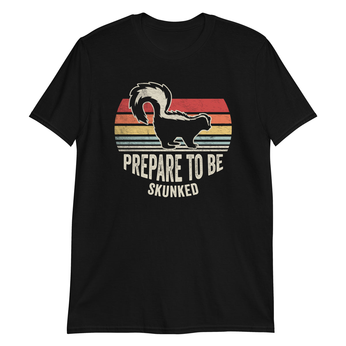 Vintage Retro Prepare To Be Skunked Funny Cribbage Skunk T-Shirt