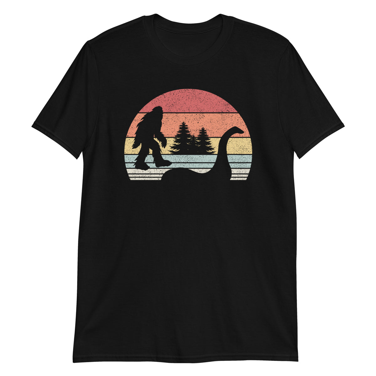 Bigfoot Cryptozoology Sasquatch Mountains 80's Graphic T-Shirt