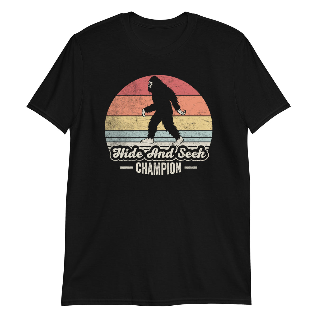 Undefeated Hide And Seek World Champion Funny Sasquatch Yeti Unisex T-Shirt