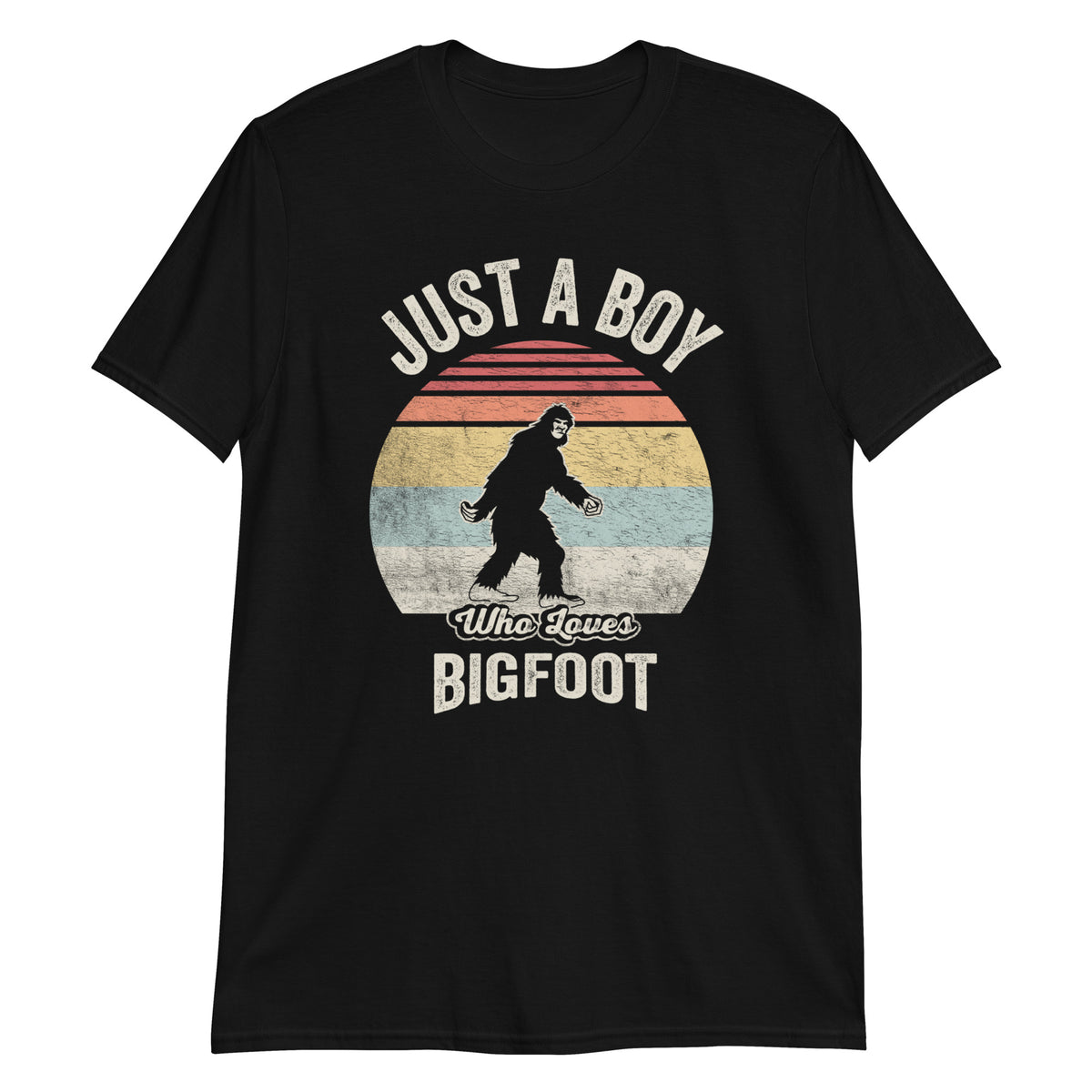 Just a Boy Who Loves Bigfoot, Funny Sasquatch Cute Joke Tee T-Shirt