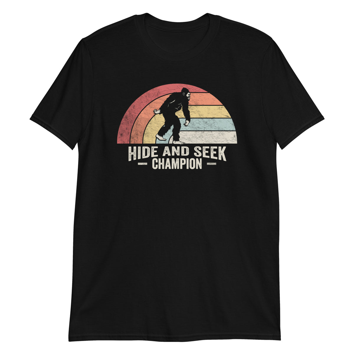 Undefeated Hide And Seek World Champion Funny Sasquatch Yeti  T-Shirt