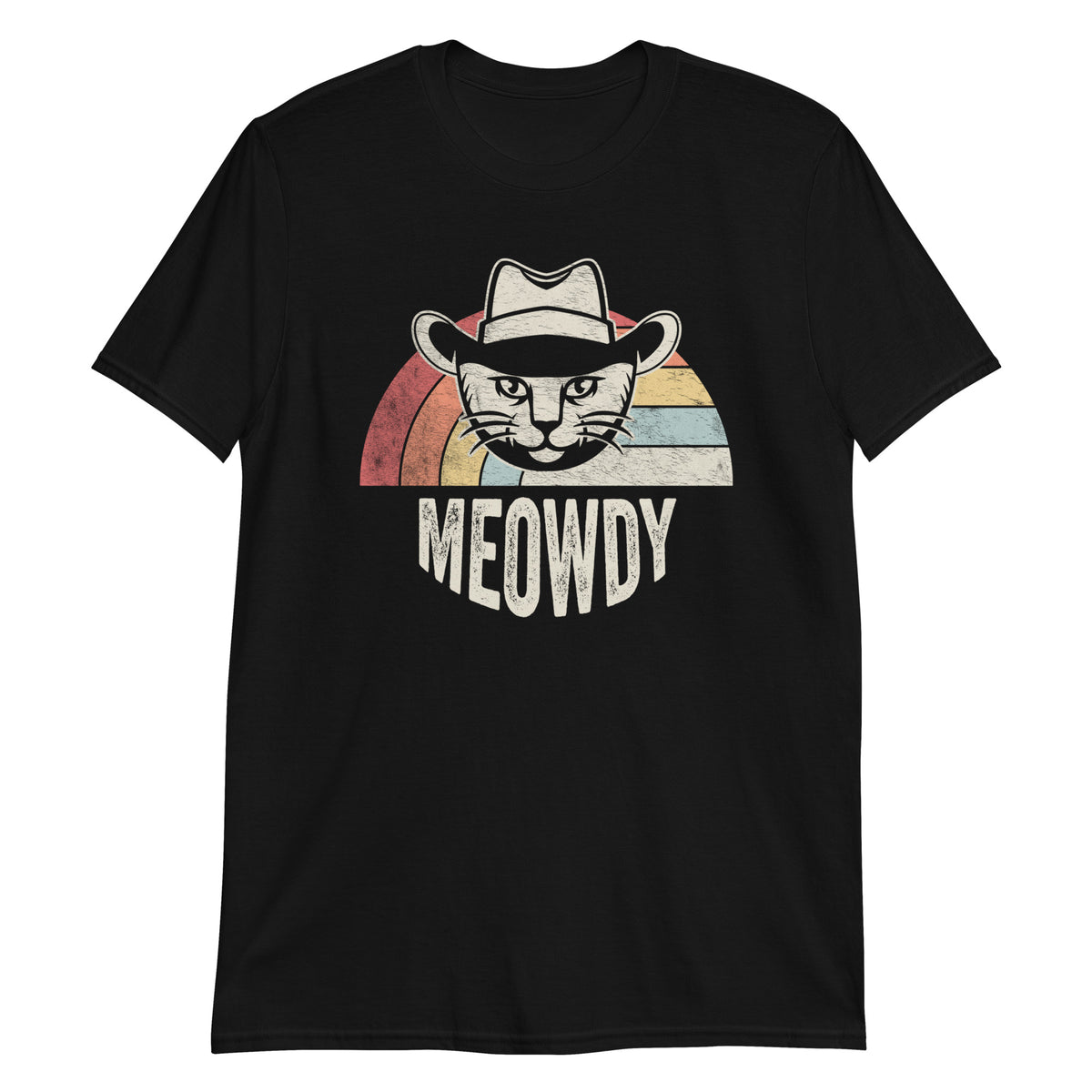 Meowdy T-Shirt: Vintage-Inspired Design, Soft 100% Cotton, Versatile Style for Every Occasion