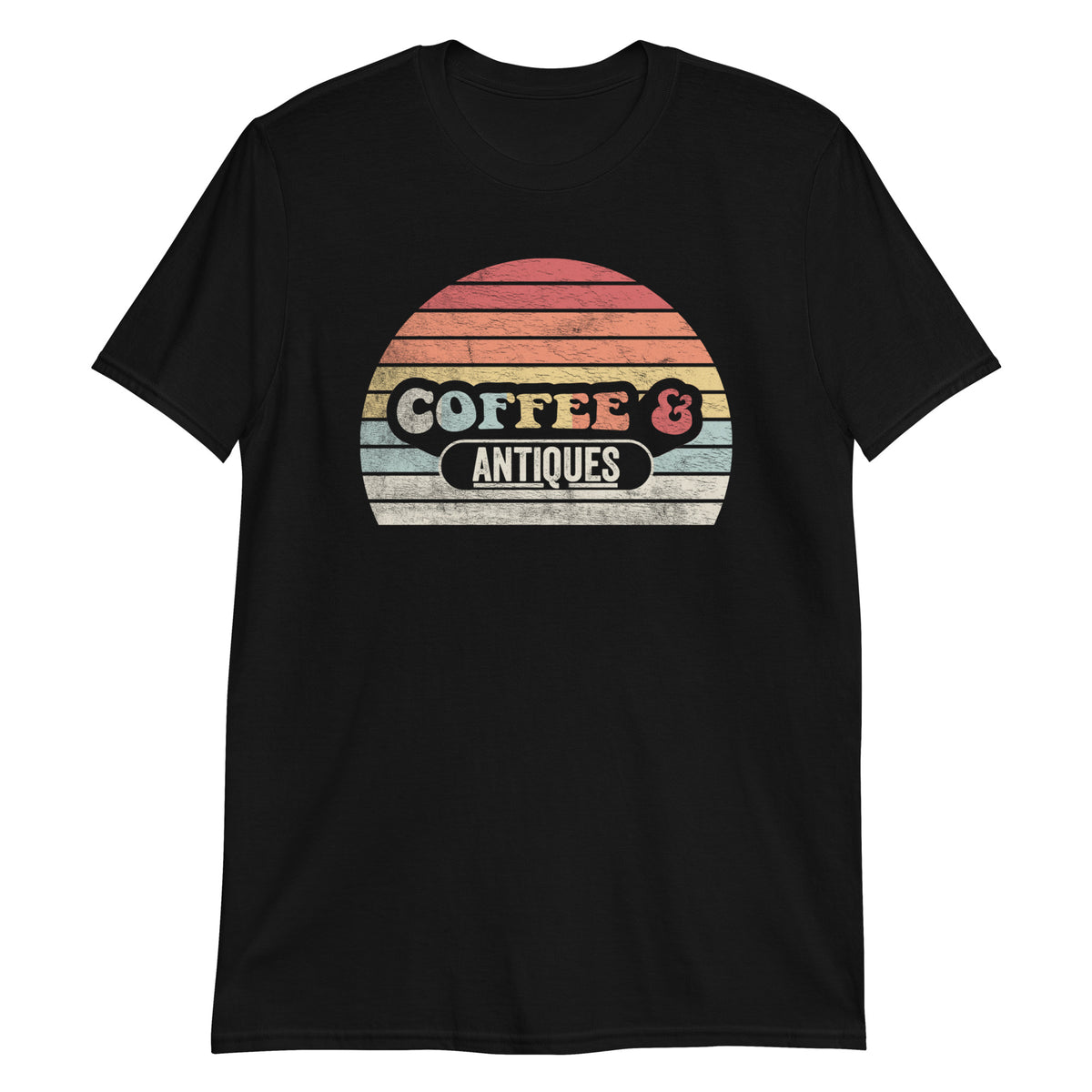 Coffee and Antiques Antique Lover Retro Vintage Style T-Shirt