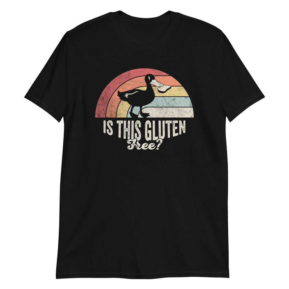 Is This Gluten Free Funny Duck Retro Vintage Biologist T-Shirt