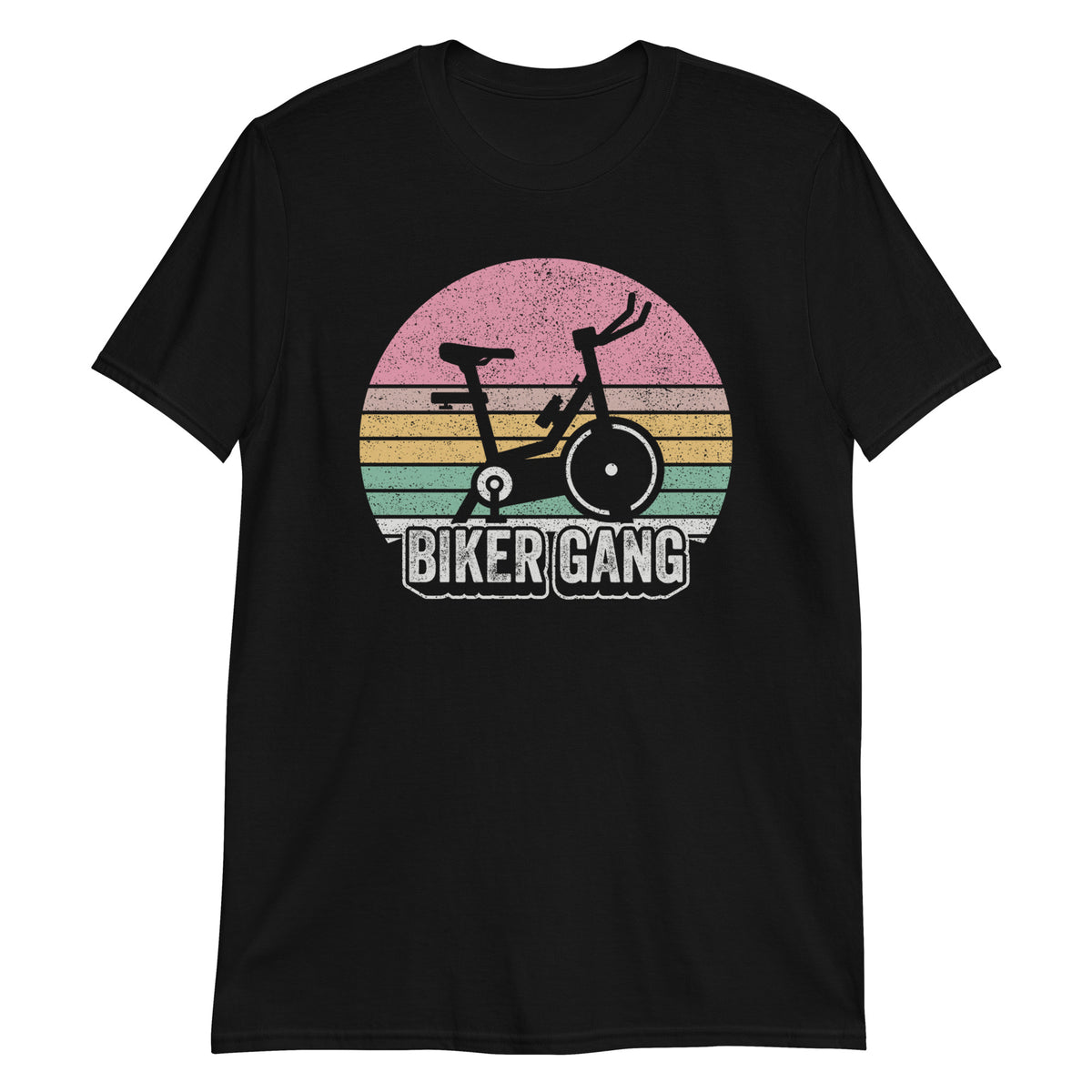 Biker Gang Retro Vintage Indoor Bicycle Gym Workout Cycling Lover T-Shirt