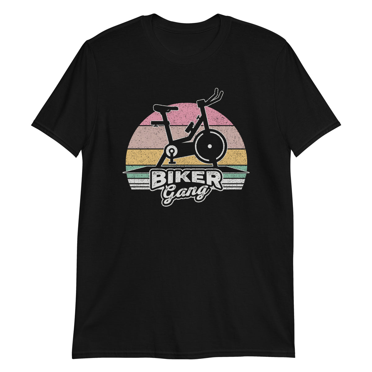 Biker Gang Retro Vintage Indoor Bicycle Gym Workout Cycling Lover T-Shirt