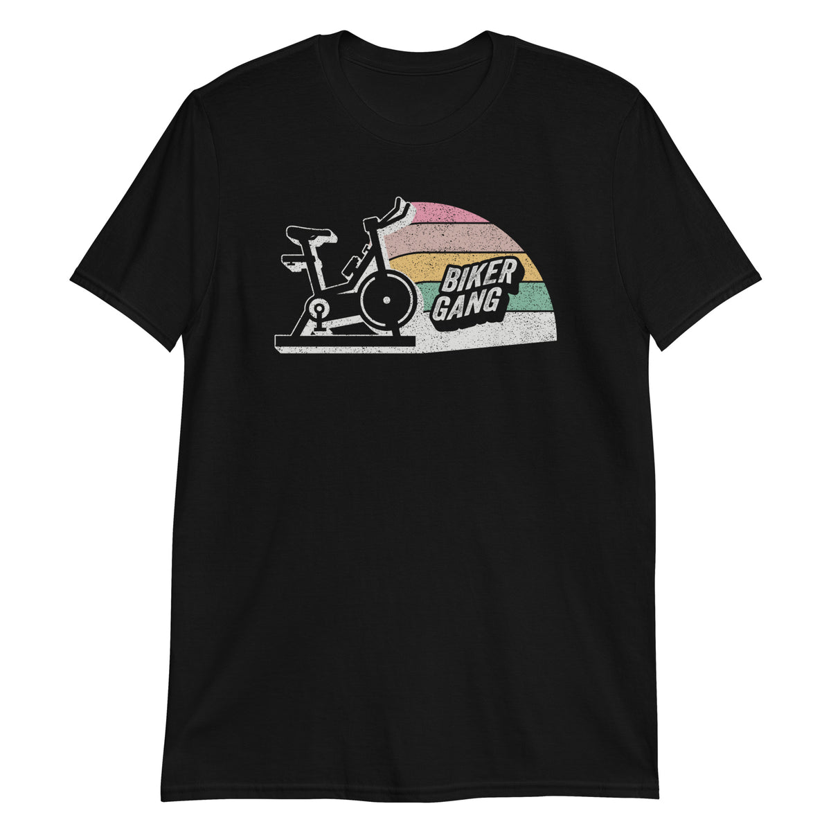 Biker Gang Retro Vintage Indoor Bicycle Gym Workout Cycling Lover T-Shirt