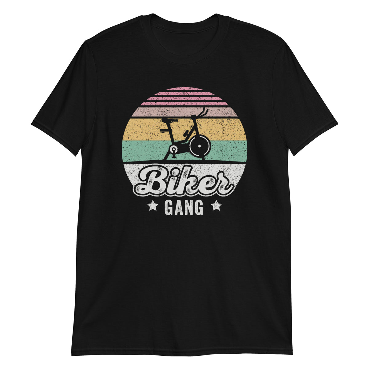 Biker Gang Retro Vintage Indoor Bicycle Gym Workout Cycling Lover T-Shirt