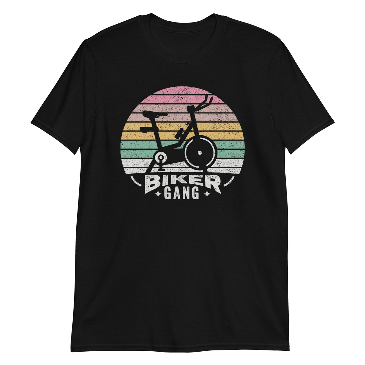 Biker Gang Retro Vintage Indoor Bicycle Gym Workout Cycling Lover T-Shirt