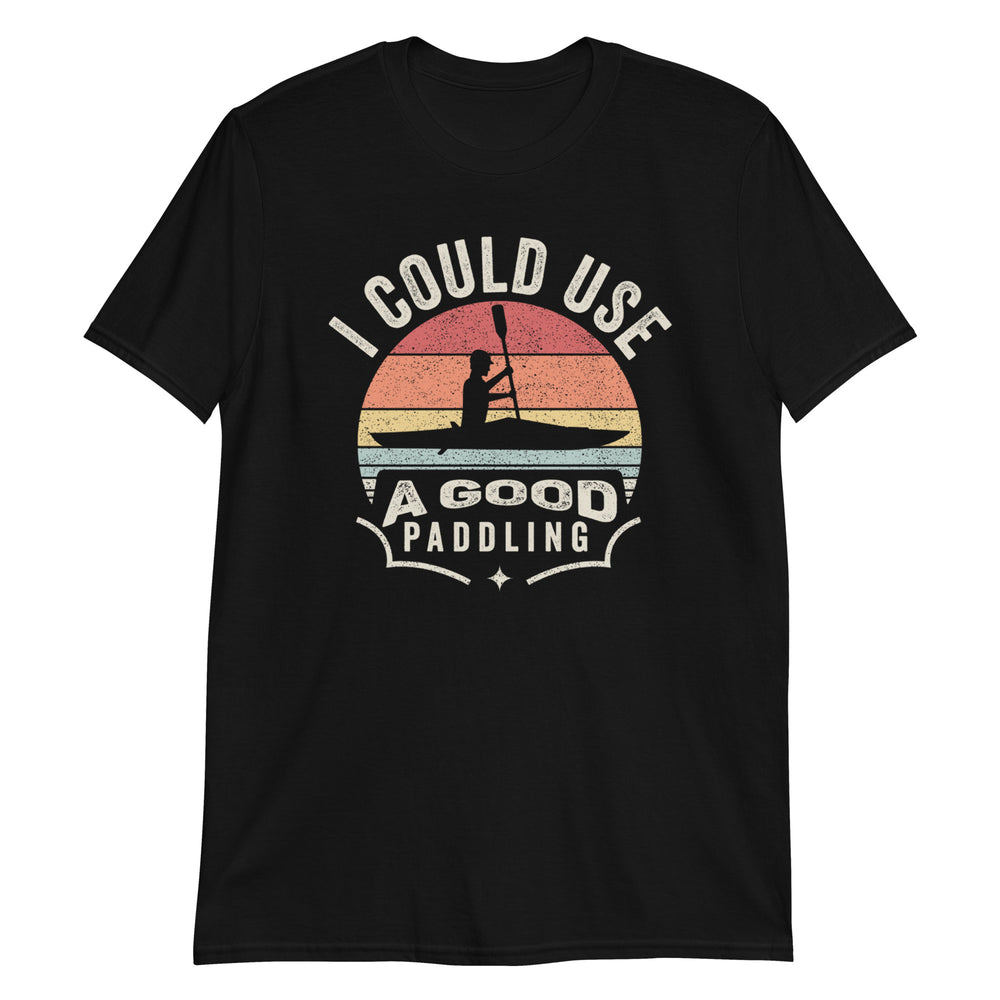 I Could Use A Good Paddling Kayak Retro Vintage T-Shirt