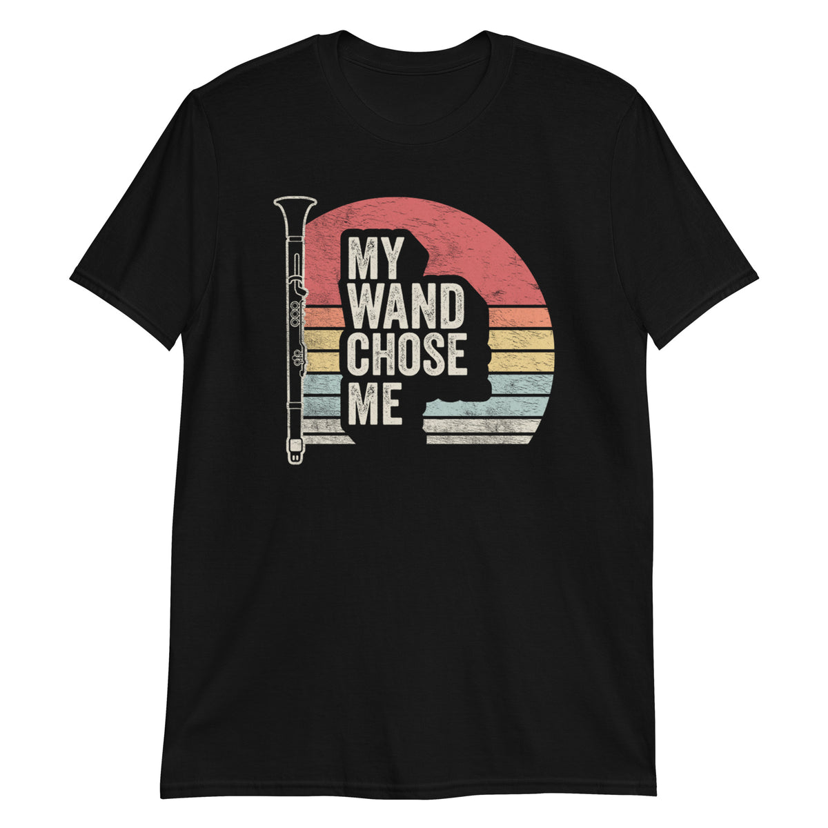 My Wand Chose Me Clarinet Player Clarinetist Musical Instrument T-Shirt