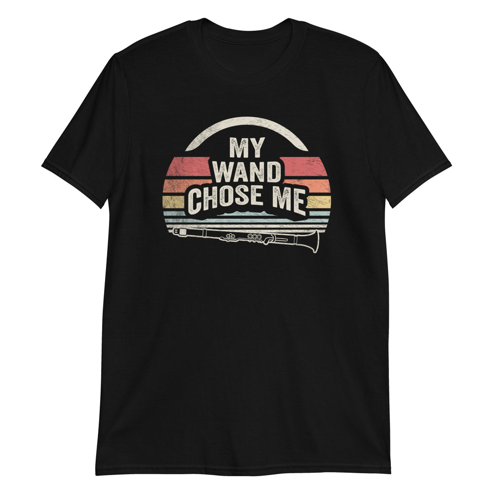 My Wand Chose Me Clarinet Player Clarinetist Musical Instrument T-Shirt