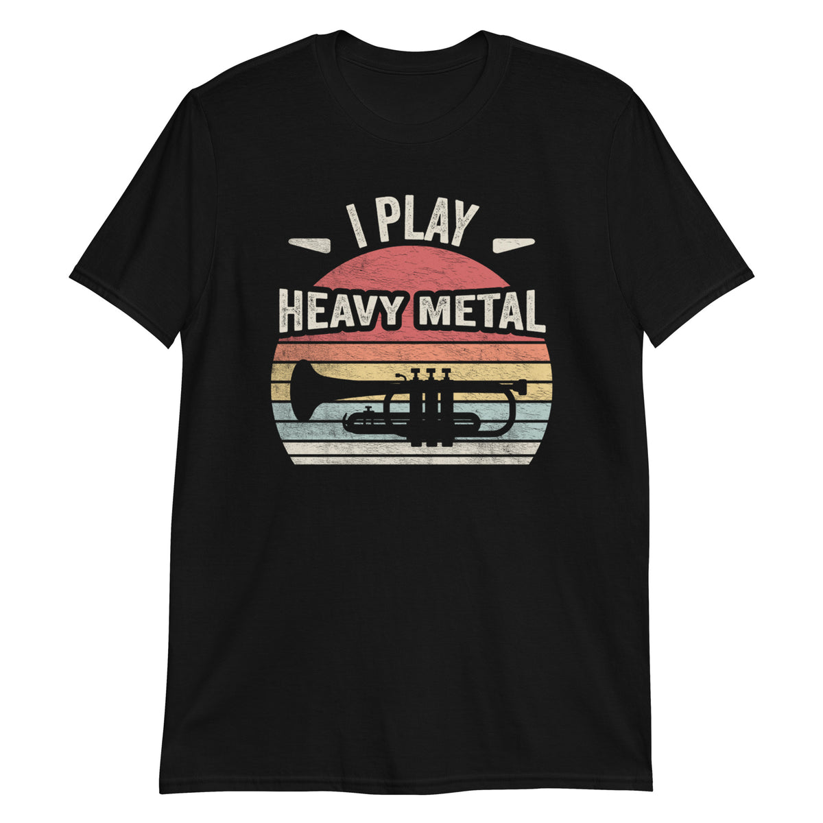 I Play Heavy Metal Retro Trumpeter Vintage T-Shirt