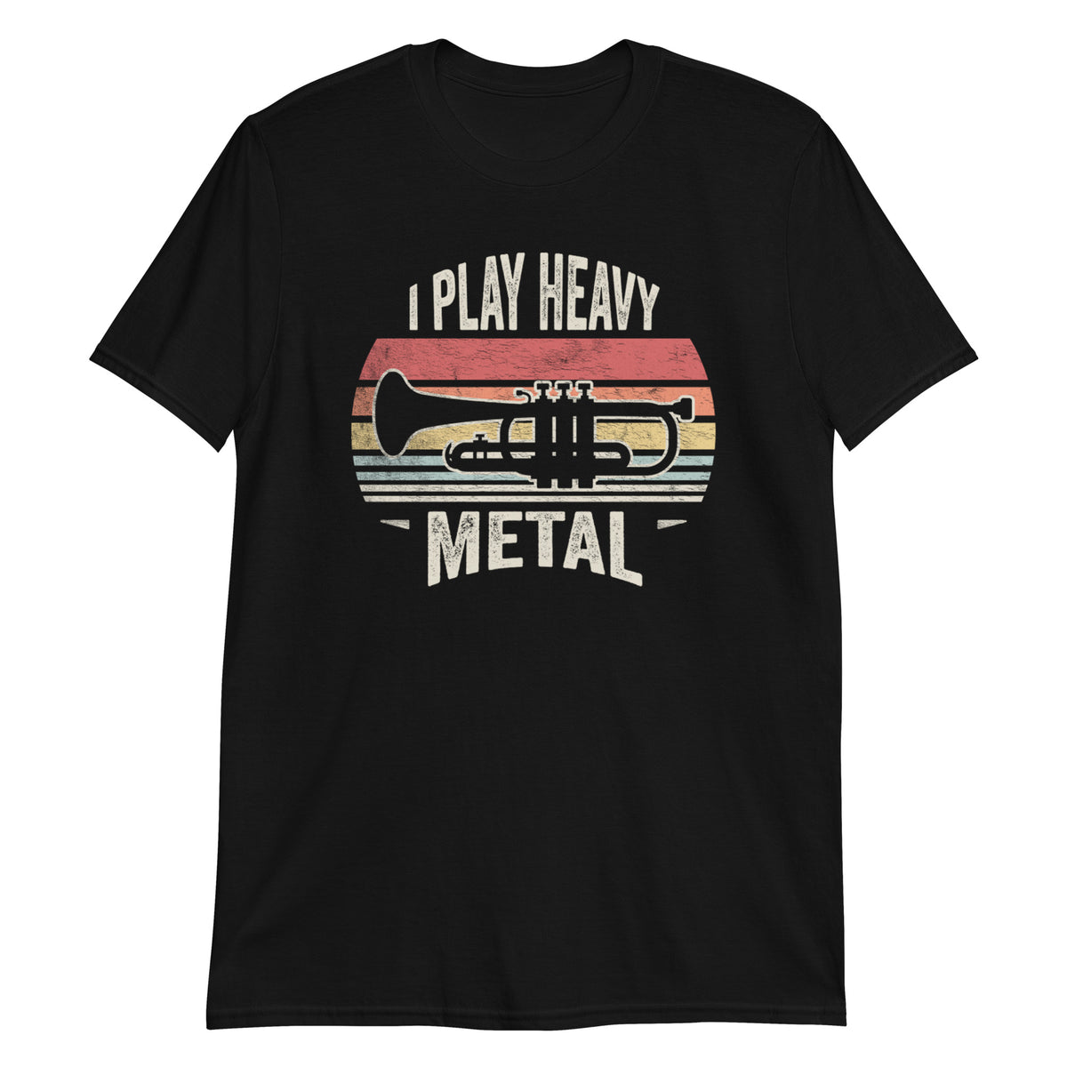 I Play Heavy Metal Retro Trumpeter Vintage T-Shirt