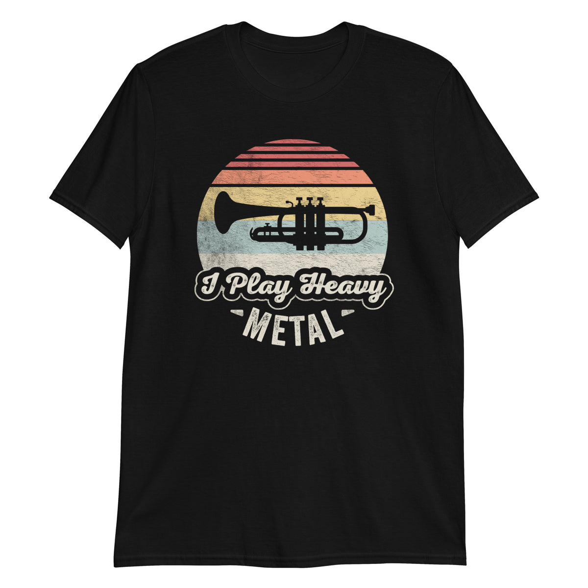 I Play Heavy Metal Retro Trumpeter Vintage T-Shirt