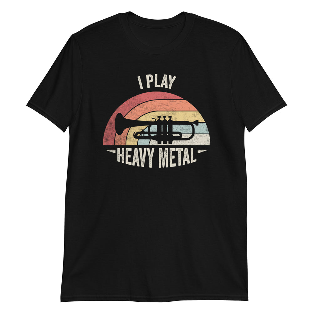 I Play Heavy Metal Retro Trumpeter Vintage T-Shirt