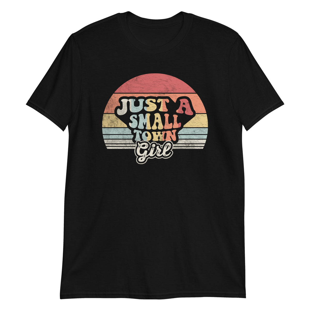 Just A Small Town Girl Vintage Retro Gift For Womens T-Shirt