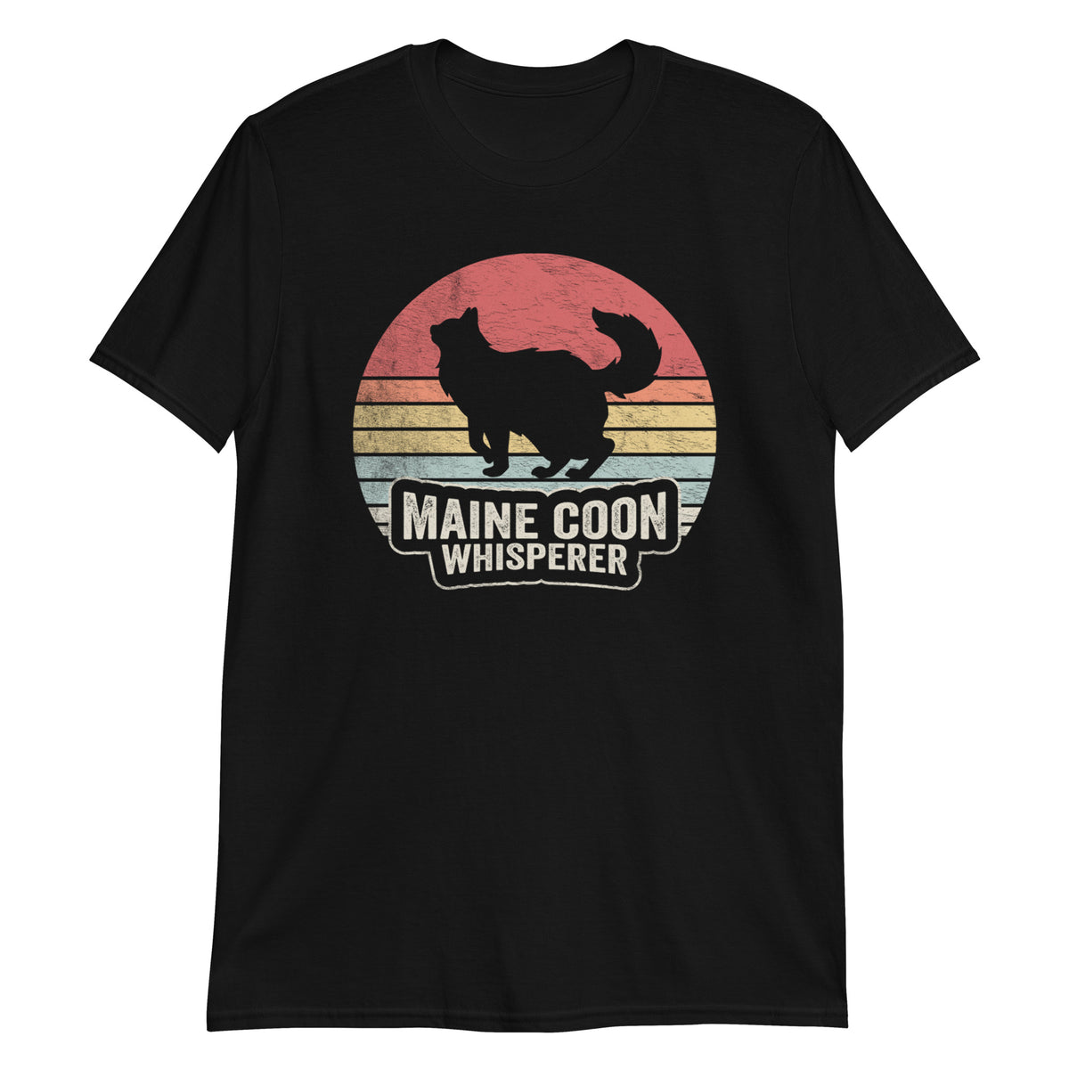 Maine Coon Whisperer Vintage Classic Retro Animal Love T-Shirt