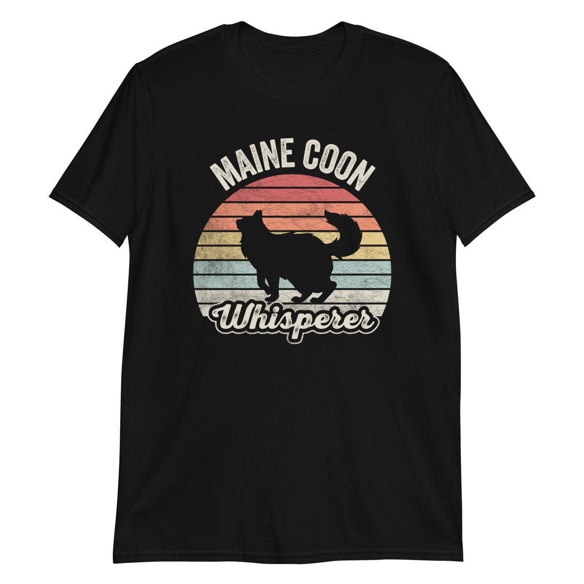 Maine Coon Whisperer Vintage Classic Retro Animal Love T-Shirt