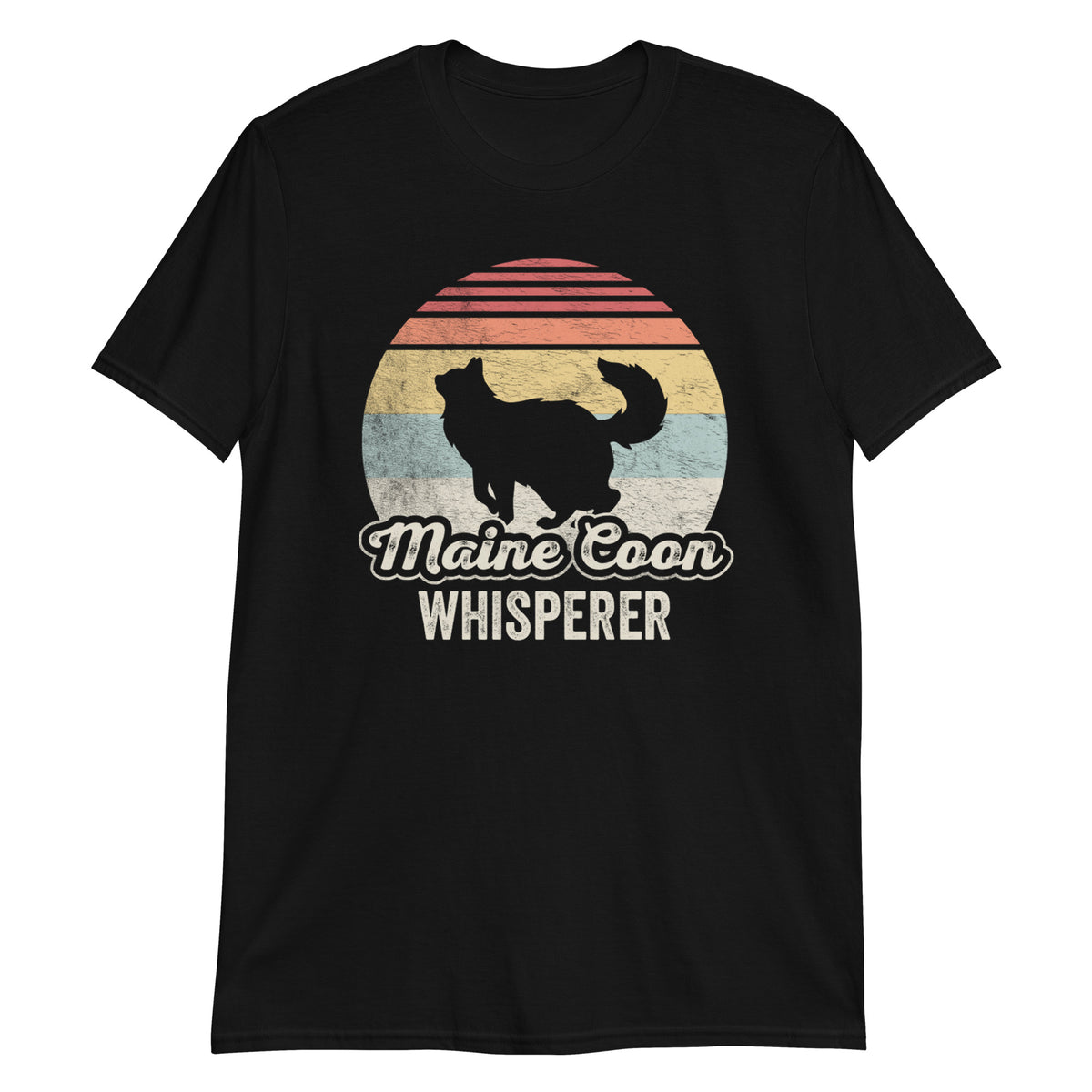 Maine Coon Whisperer Vintage Classic Retro Animal Love T-Shirt