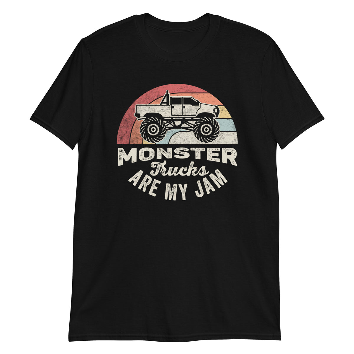 Monster Truck Are My Jam Vintage T-Shirt | 100% Ring-Spun Cotton, Retro Design, 6 Sizes Available