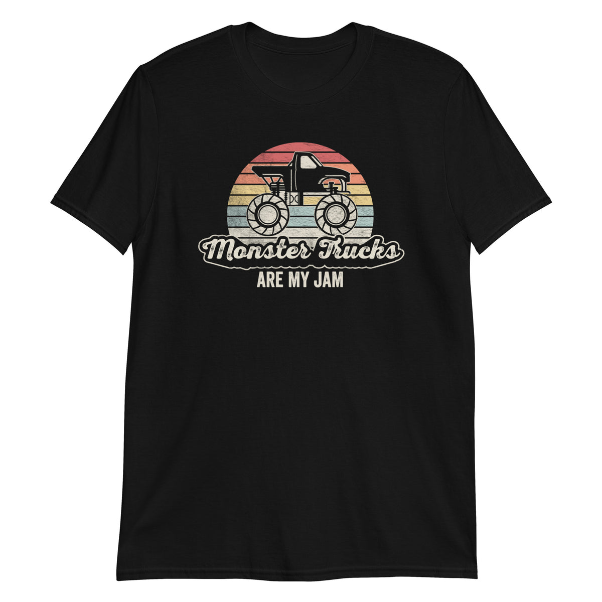 Vintage Monster Truck Are My Jam T-Shirt for Men and Women - 100% Ring-Spun Cotton Tee