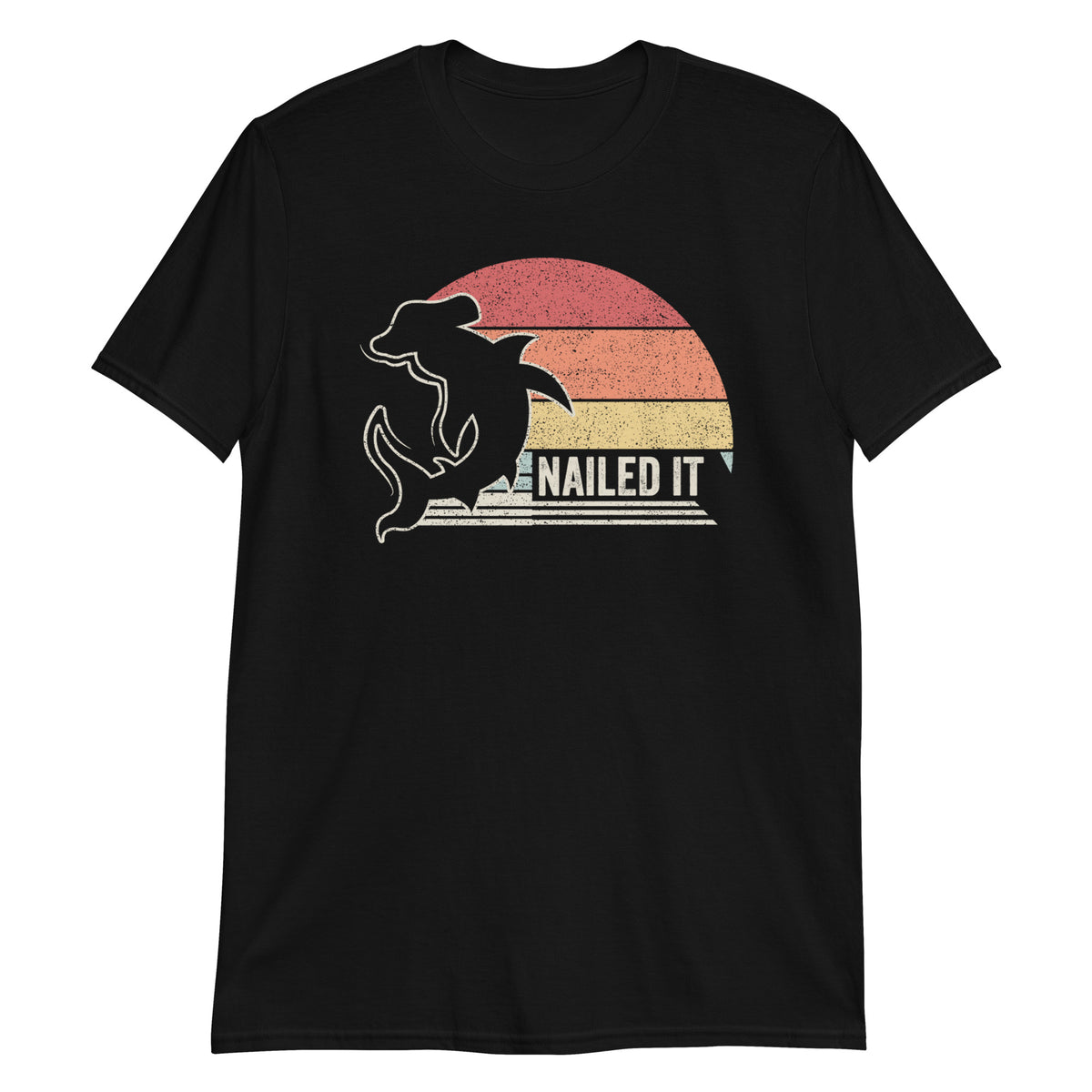 Nailed It Hammerhead Shark Funny Vintage Shark Gift T-Shirt