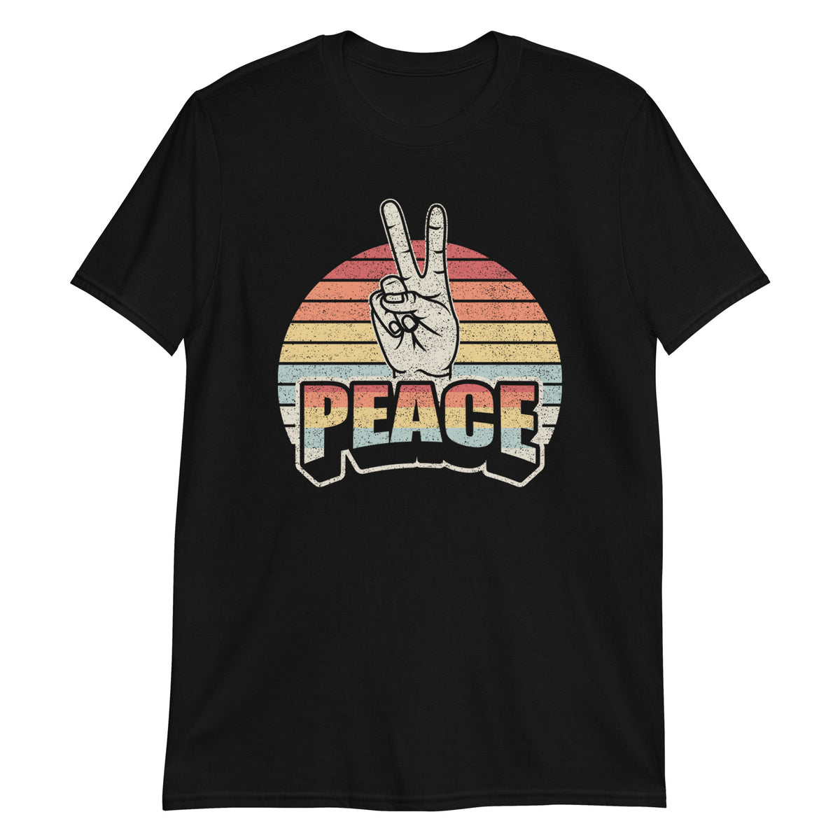 Peace Sign Retro Style Vintage T-Shirt