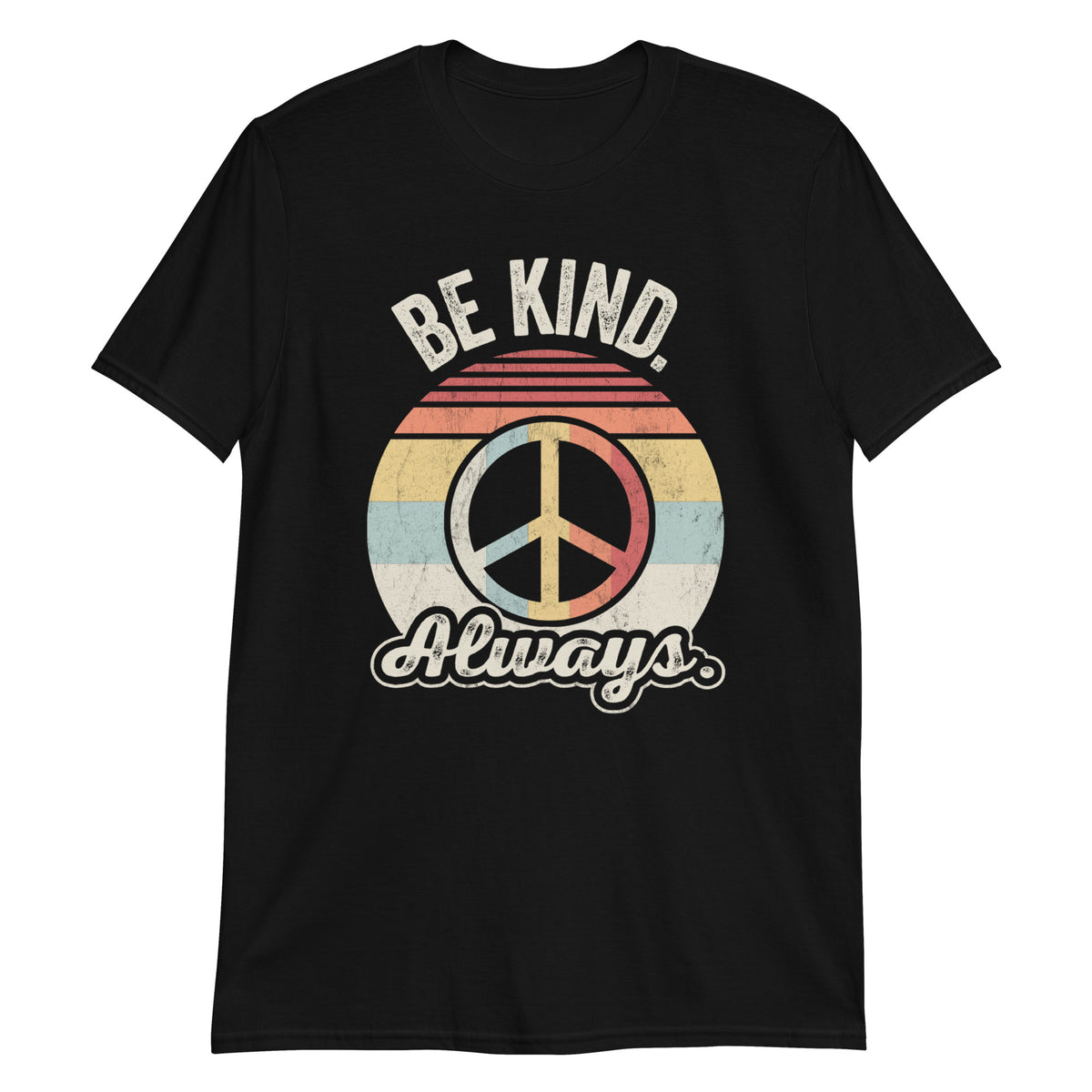 Be Kind Always Retro Style Vintage Peace Love T-Shirt