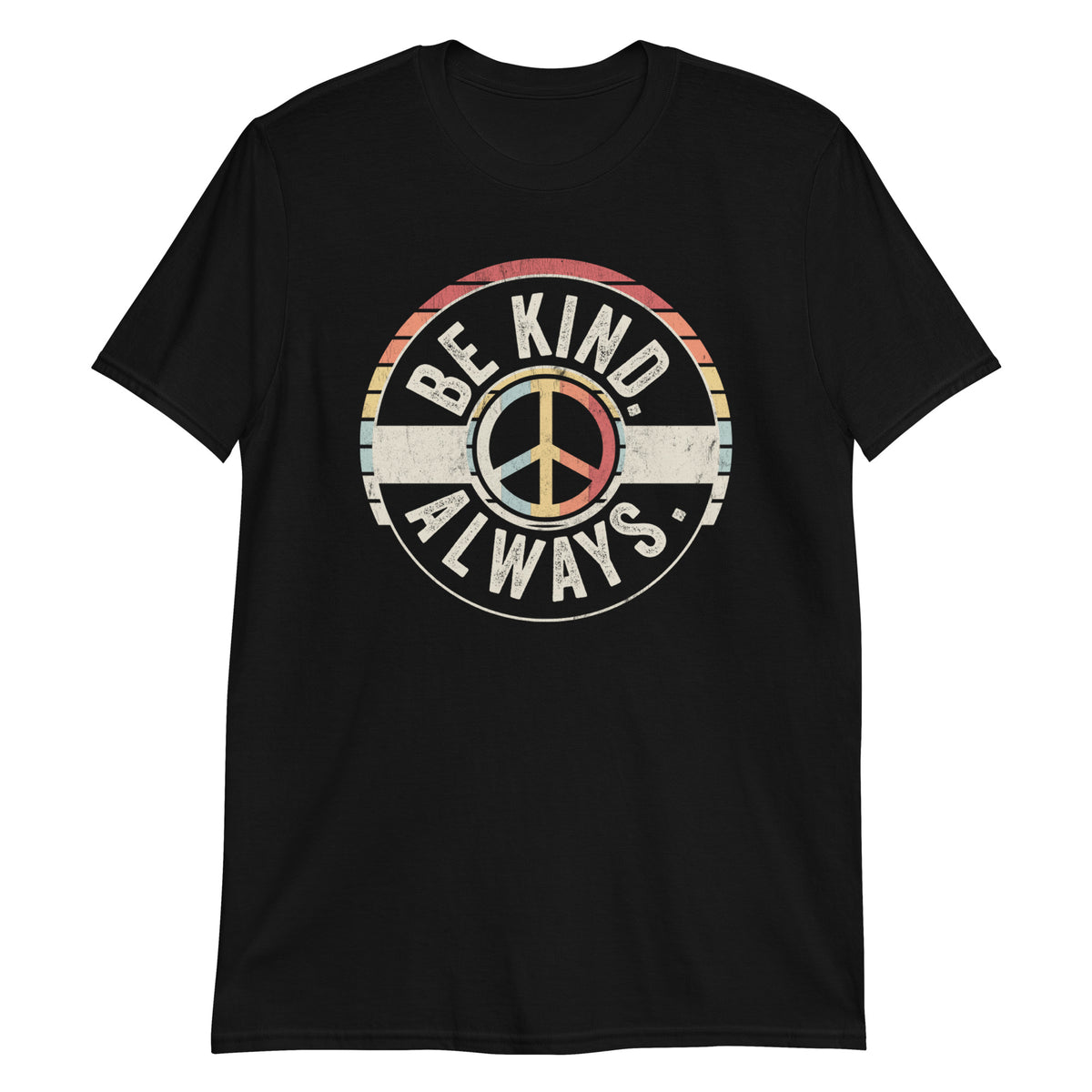 Be Kind Always Retro Style Vintage Peace Love T-Shirt