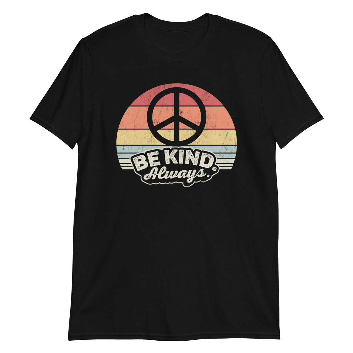 Be Kind Always Retro Style Vintage Peace Love T-Shirt