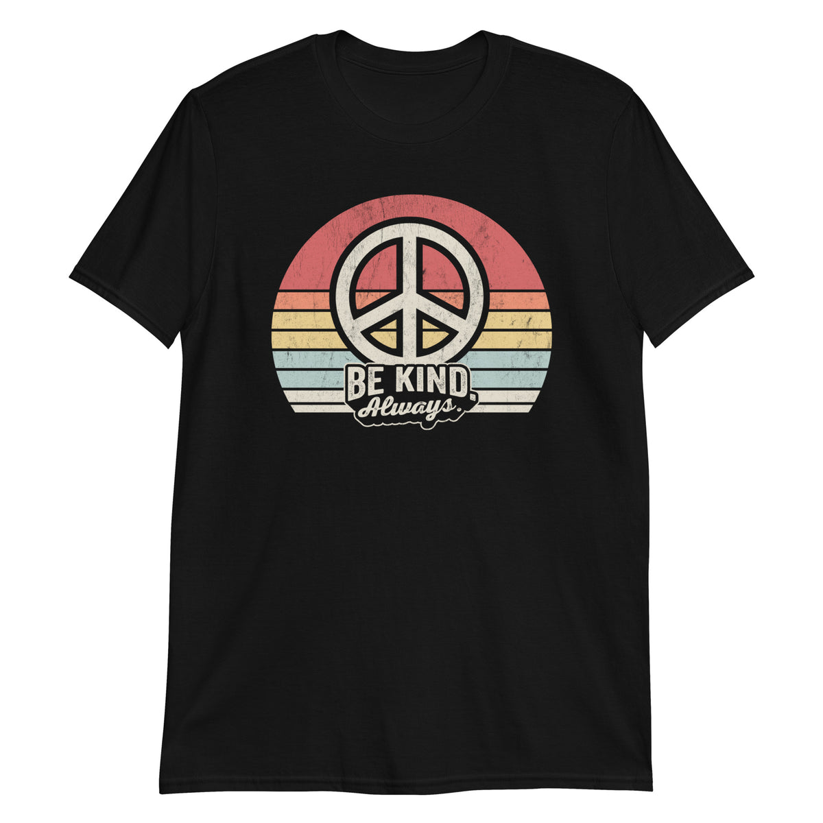 Be Kind Always Retro Style Vintage Peace Love T-Shirt