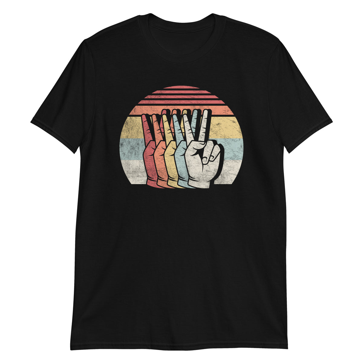 Peace Sign Retro Style Vintage T-Shirt