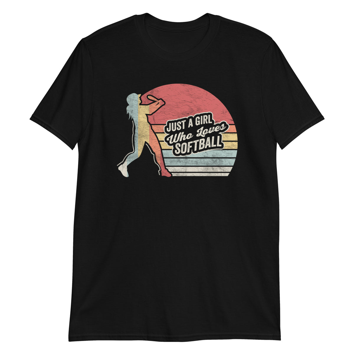 Just a Girl Who Loves Softball T-Shirt