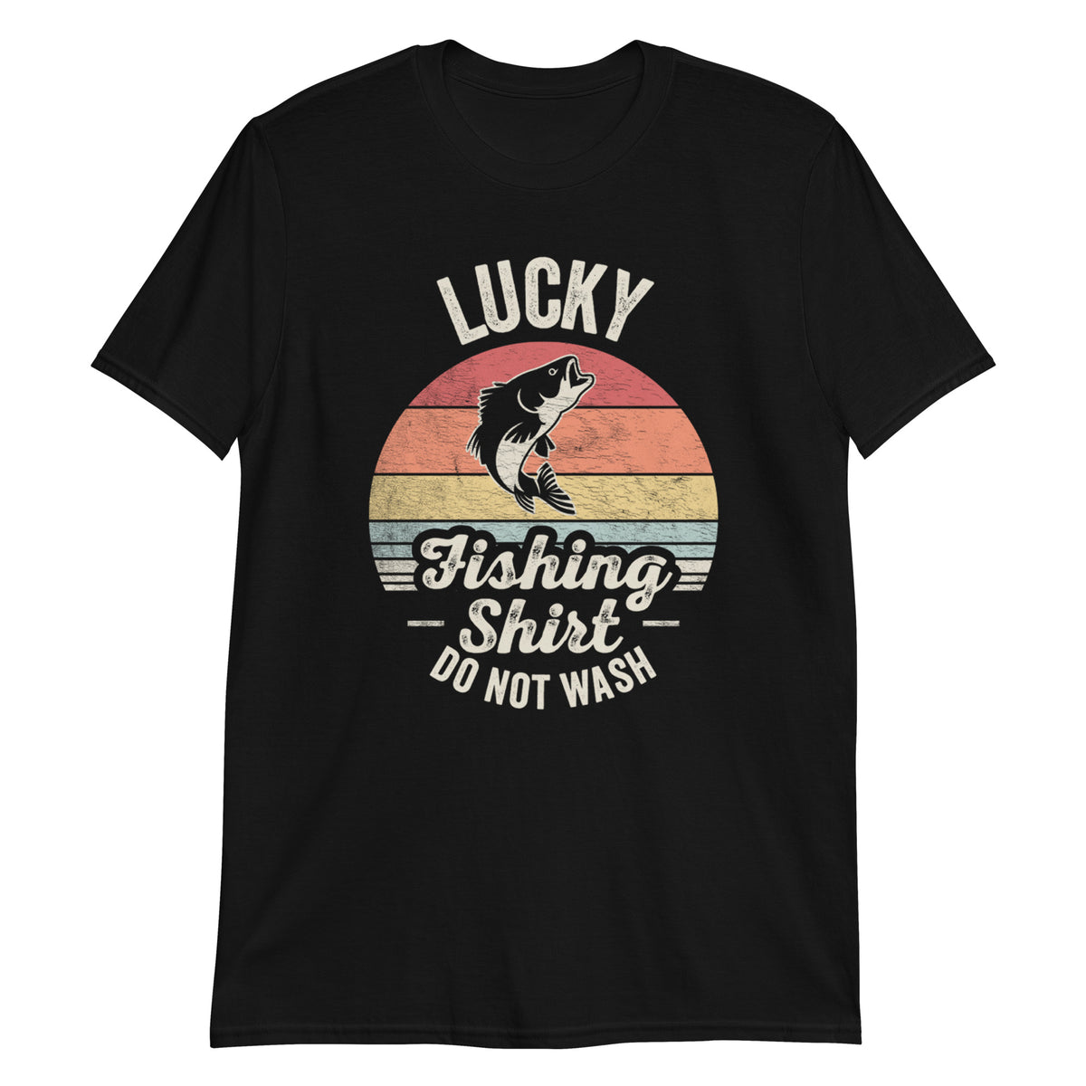 Lucky Fishing Shirt Retro Vintage Fishing Funny T-Shirt