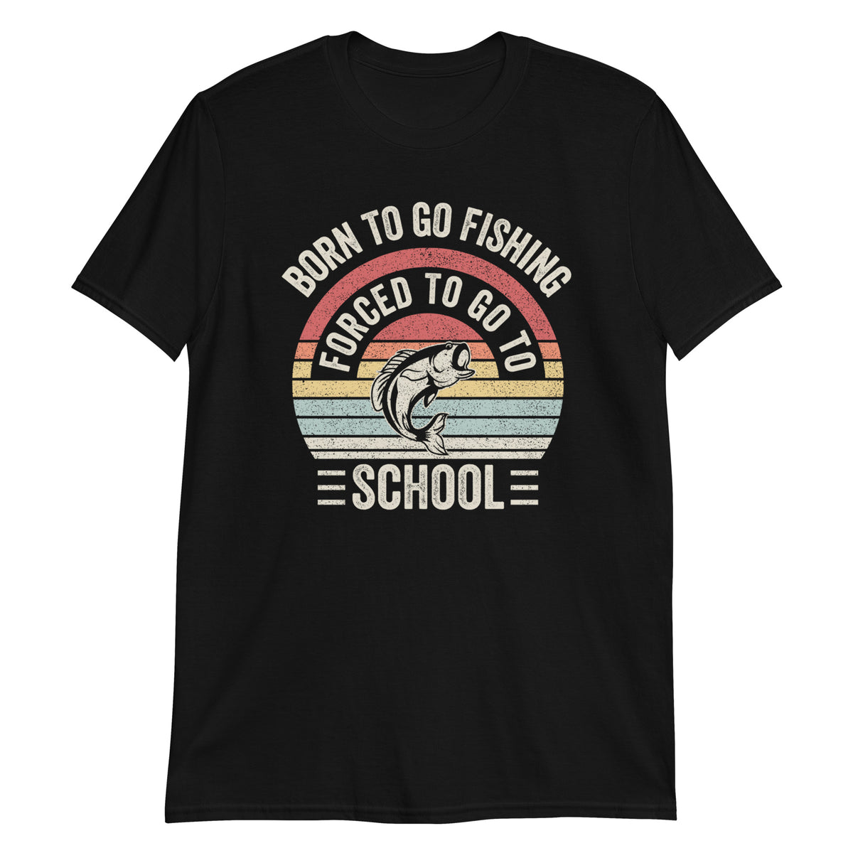 Born To Go Fishing Retro Vintage Fishing Funny T-Shirt