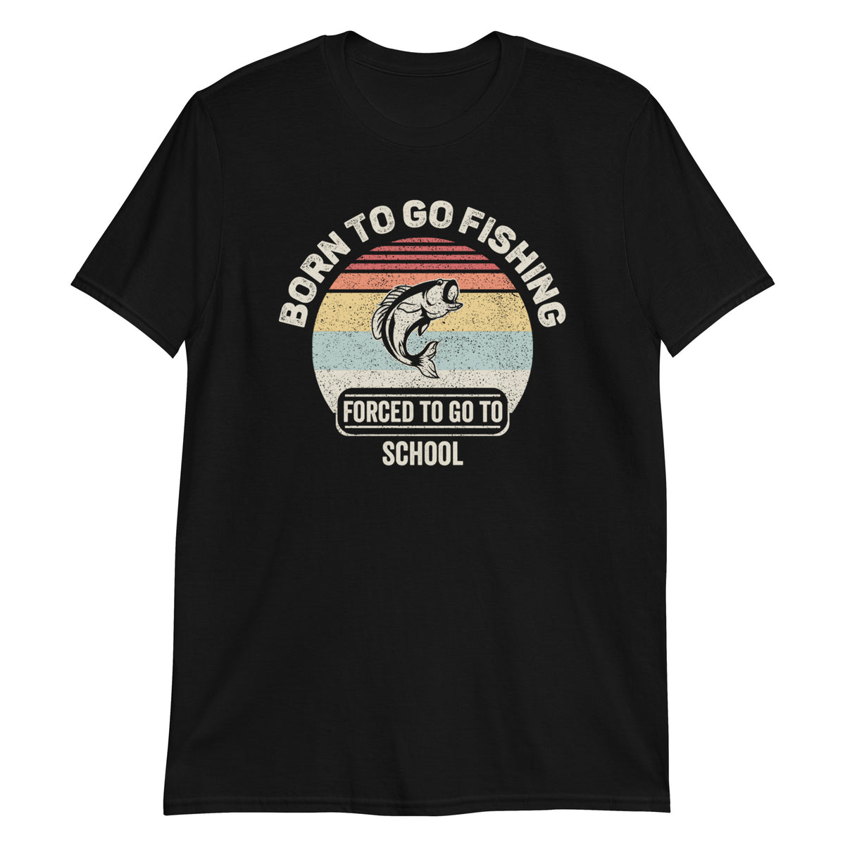 Born To Go Fishing Retro Vintage Fishing Funny T-Shirt